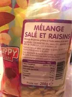 Mängden socker i 200G Melange Graines Et Raisin