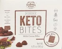 Mängden socker i Keto Bites With Cocoa Nibs