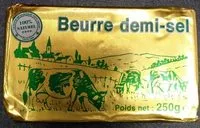 Mängden socker i Beurre demi-sel