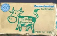 Mängden socker i Beurre demi sel tartinable
