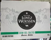 Mängden socker i Beurre demi-sel