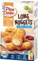 Mängden socker i Long nuggets aux filets de poulet