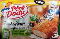 Mängden socker i Pané de poulet & son sachet de sauce crème & fines herbes