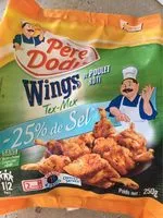 Mängden socker i Wings de poulet