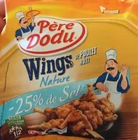Mängden socker i Wings de Poulet Rôti Nature -25% de Sel