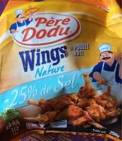 Mängden socker i Wings de poulet rôti nature