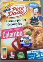 Mängden socker i Cuisse de poulet decoupee cuisinees sauce colombo