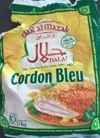 Mängden socker i Cordons bleu halal