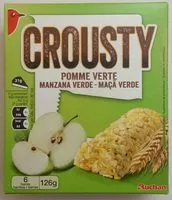 Mängden socker i Barres de céréalesPomme Verte