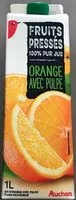 Mängden socker i 100 % Pur jus PRESSé - orange - avec pulpe