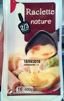 Mängden socker i Raclette nature