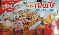 Mängden socker i Rik & Rok Yaourt Brassé Aux Fruits 12x100g