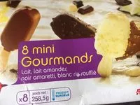 Mängden socker i Mini GourmandsLait, lait amandes, noir, blanc