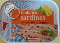 Mängden socker i Filets de sardines Sauce Citron Basilic