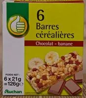 Mängden socker i Barres céréalières Goût Chocolat - banane