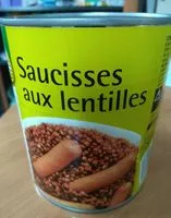 Mängden socker i Saucisses aux lentilles