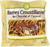 Mängden socker i Barres croustillantes au chocolat et caramel