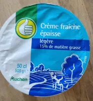 Mängden socker i Crème fraîche épaisselégère 15% de matière grasse