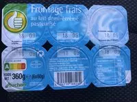 Mängden socker i Fromage frais au lait demi-écrémé