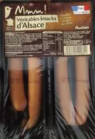 Mängden socker i Véritables knacks d'Alsace