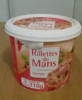 Mängden socker i Rillettes du Mans pur porc sans conservateur