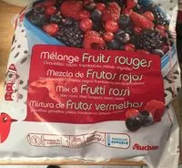 Mängden socker i Fruits entiersFruits rouges