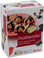 Mängden socker i Profiterolescrème glacée vanillesauce chocolat