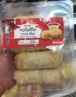 Mängden socker i RECETTE D'ASIEnems volaille menthe sauce nuoc mam4 nems + 2 sachets de sauce