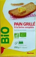 Mängden socker i Pain grillé à la farine complète BIO