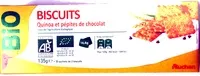 Mängden socker i Biscuits pépites de chocolat & quinoa