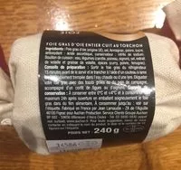 Mängden socker i Foie gras d'oie entier cuit au torchon