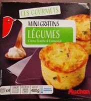 Mängden socker i Mini gratins de légumes Crème fraîche et emmental