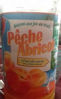 Mängden socker i Pêche Abricot - boisson aux jus de fruits - à l'eau de source