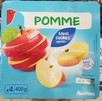 Mängden socker i Pomme sans sucres ajoutés**Contient des sucres naturellement présents