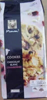 Mängden socker i Les gourmands - Cookies chocolat blanc cranberries