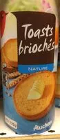 Mängden socker i Toasts briochés nature