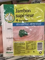 Mängden socker i Jambon supérieur découenné - degraissé