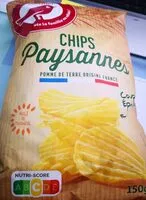 Mängden socker i Chips paysannes