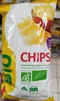 Mängden socker i Auchan Bio Chips Nature