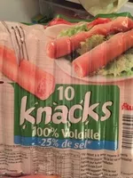 Mängden socker i Knack volaille -25% de sel*