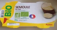 Mängden socker i Semoule au lait - Issue de l'Agriculture Biologique