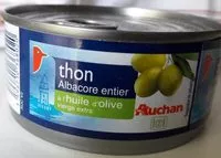 Mängden socker i Thon Albacore entier à l'huile d'olive vierge extra