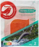 Mängden socker i Truite fumée - fumée au bois de hêtre, salage traditionnel - élevée en eau douce