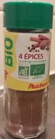 Mängden socker i Quatre épices issues de l'agriculture biologique