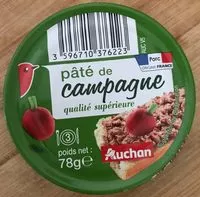 Mängden socker i Pâté de campagne qualité supérieure