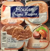 Mängden socker i Mousse à la crème de Marrons