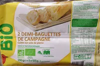 Mängden socker i Demi-baguettes de campagne précuites sur sole de pierre