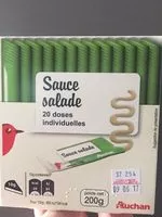 Mängden socker i Sauce salade20 doses individuelles