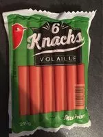 Mängden socker i AUCHAN knack de volaille x 6 210g