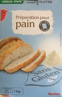 Mängden socker i Préparation pour pain sans gluten